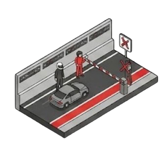 Parar no corredor de circulação do pit-lane para troca de condutor ou acompanhante